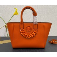Versace La Medusa Chain Tote Bag Orange