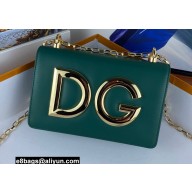Dolce & Gabbana Calfskin 3.5 Chain Shoulder bag Green