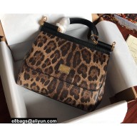 Dolce & Gabbana Medium Sicily bag in Leopard-print