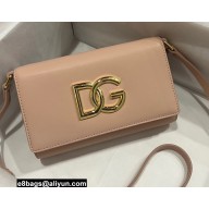 Dolce & Gabbana Calfskin 3.5 clutch bag Nude