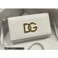 Dolce & Gabbana Calfskin 3.5 clutch bag White