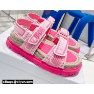 Dior DiorAct Sandals in Technical Mesh and Rubber Fuchsia 2022