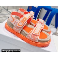 Dior DiorAct Sandals in Technical Mesh and Rubber Orange 2022