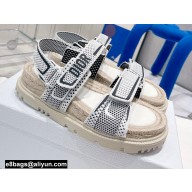 Dior DiorAct Sandals in Technical Mesh and Rubber White 2022