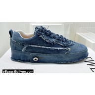 Loewe Denim Women's /Men's Sneakers Blue 2022