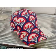 Gucci x Adidas Trefoil print baseball hat 2022