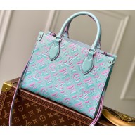 Louis Vuitton Monogram Empreinte leather OnTheGo PM Tote Bag M46067 Lilas Purple