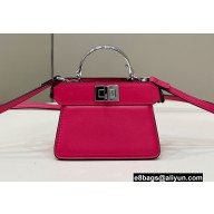 Fendi padded nappa leather Peekaboo ISeeU Micro Bag Fuchsia 2022