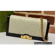 Gucci GG wallet with chain 676155 White 2022