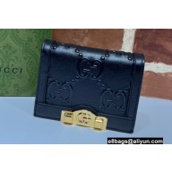 Gucci GG card case wallet 676150 Black 2022