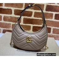 Gucci GG Marmont half-moon-shaped mini bag ‎699514 Nude 2022