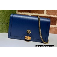 Gucci Diana mini bag with bamboo ‎696817 Blue 2022