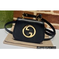 Gucci Blondie card case wallet 698635 leather Black 2022