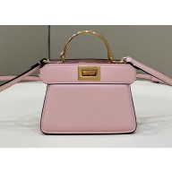 Fendi padded nappa leather Peekaboo ISeeU Micro Bag Pink 2022