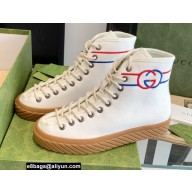 Gucci Cotton Canvas Interlocking G high-top sneakers White 2022