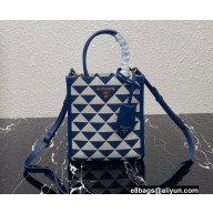 Prada Symbole jacquard fabric micro bag 1BA355 Blue 2022
