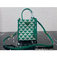 Prada Symbole jacquard fabric micro bag 1BA355 Green 2022