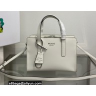 Prada Re-Edition 1995 brushed-leather mini handbag 1BA357 White 2022