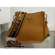 Prada Leather mini shoulder Bag 1BH191 Brown 2022