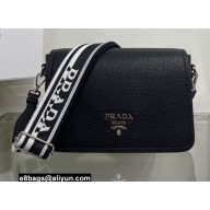 Prada Leather shoulder Bag 1BD314 Black 2022