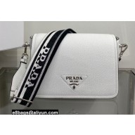 Prada Leather shoulder Bag 1BD314 White 2022