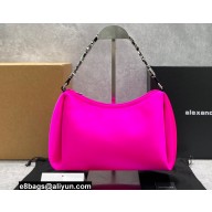 Alexander Wang Marquess Medium Hobo Bag In Satin Fuchsia 2022