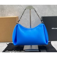 Alexander Wang Marquess Medium Hobo Bag In Satin Blue 2022