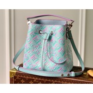 Louis Vuitton Sprayed and embossed grained cowhide leather Néonoé BB Bag M46173 Lilas Purple