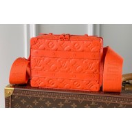 Louis Vuitton Monogram Leather Handle Soft Trunk Bag M20956 Orange