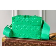 Louis Vuitton Monogram Leather Handle Soft Trunk Bag M20956 Green