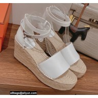 Hermes Heel 8.5cm Platform 5cm Tipoli Wedge Espadrilles 03 2022