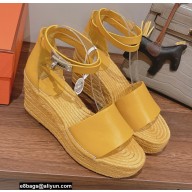 Hermes Heel 8.5cm Platform 5cm Tipoli Wedge Espadrilles 06 2022