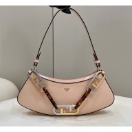Fendi O’Lock Swing Leather Pouch Bag Light Pink 2022