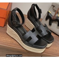 Hermes Heel 8.5cm Platform 5cm Elda Wedge Espadrilles 05 2022