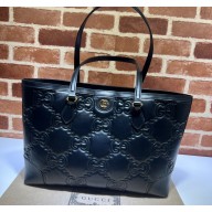 Gucci GG matelassé leather medium tote bag ‎‎631685 Black 2022