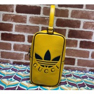 Gucci x Adidas mini top handle bag ‎702387 Yellow 2022