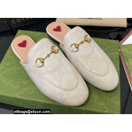 Gucci GG matelassé princetown Jordaan slipper 699901 White 2022