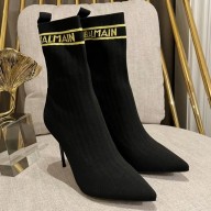 Balmain Heel 9.5cm Skye stretch knit ankle boots 02 2022