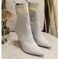 Balmain Heel 9.5cm Skye stretch knit ankle boots 04 2022