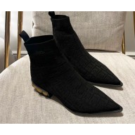 Balmain stretch knit Coin ankle boots 01 2022
