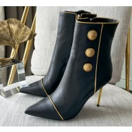 Balmain Heel 9.5cm Roni ankle boots Leather Black 2022