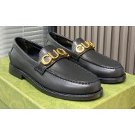 Gucci Leather 'Gucci' loafers Black 2022