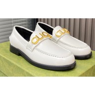 Gucci Leather 'Gucci' loafers White 2022