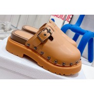 Dior Diorquake Clog in Calfskin Brown 2022