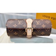 Louis Vuitton 3 Watch Case M47530 Monogram Canvas