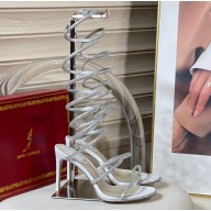 Rene Caovilla SUPERCLEO stiletto heel 9.5cm Jewel Sandals White 2022