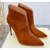 Jimmy Choo Heel 10.5cm Bowie suede ankle boots Caramel 2022