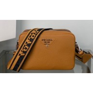 Prada Leather bag with shoulder strap 1BH082 Brown 2022