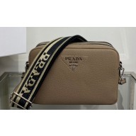 Prada Leather bag with shoulder strap 1BH082 Camel 2022