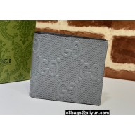 Gucci GG embossed wallet 625562 Gray